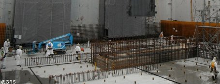 Arbeiten im havarierten Atomkraftwerk Fukushima