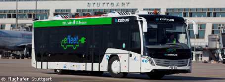 Flughafen Stuttgart testet Elektrobus im regulären Betrieb 
