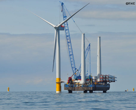 Errichtung des Offshore-Windparks "Greater Gabbard"