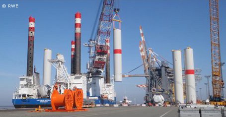 Offshore-Windpark „Nordsee Ost“: Installation der Turbinen hat begonnen