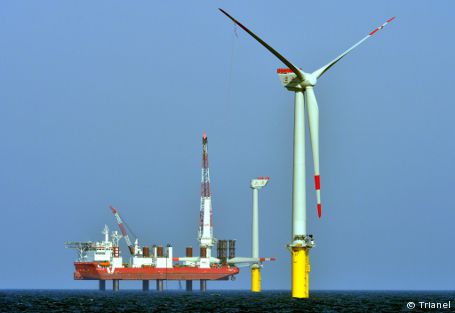 Offshore-Windpark „Borkum“ zu Zweidrittel fertig