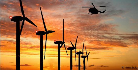 Windparks erstmals ohne nächtliches Dauerblinklicht