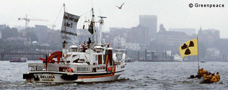 Greenpeace-Aktionsschiff wird Mahnmal in Gorleben