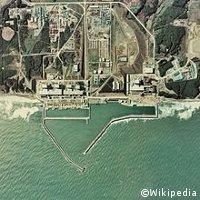 Atomkraftwerk in Fukushima (Luftaufnahme von 1975)