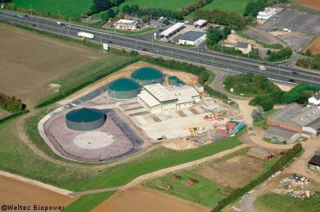 "Fernbrook Bio": Biogasanlage von Weltec Biopower in Groß-Britannien 