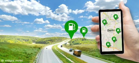 Neue App findet nächste Erdgastankstelle