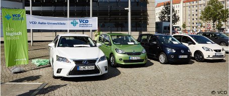 VCD-Umweltliste: Erdgasautos und Hybride dominieren