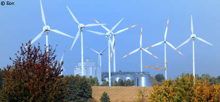Eon: Neuer Gastarif enthält umgewandelten Strom aus Windkraft